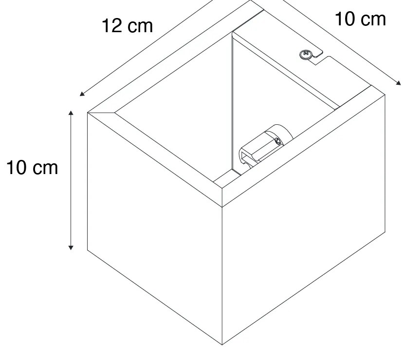 Ръстична стенна лампа дъбов - Transfer