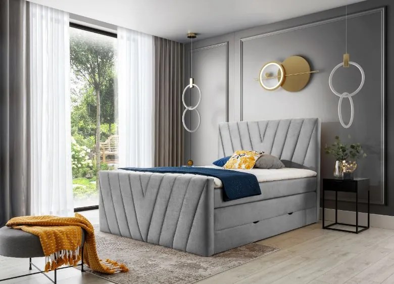 Тапицирано легло Alba-Kafe Skouro-180 x 200