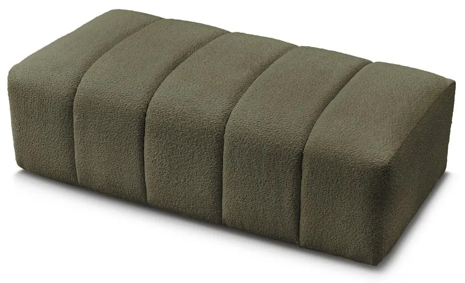 Зелена табуретка от прежда с примки от букле Annecy – Bobochic Paris