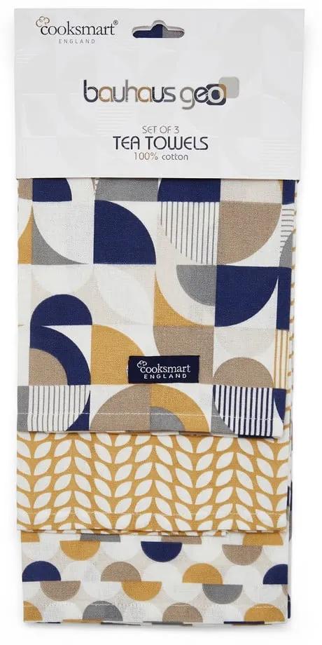 Памучни кърпи в комплект от 3 броя 45x65 cm Bauhaus - Cooksmart ®