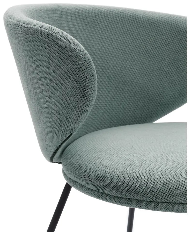 Зелени тапицирани трапезни столове в комплект 2 бр. Rush – Marckeric