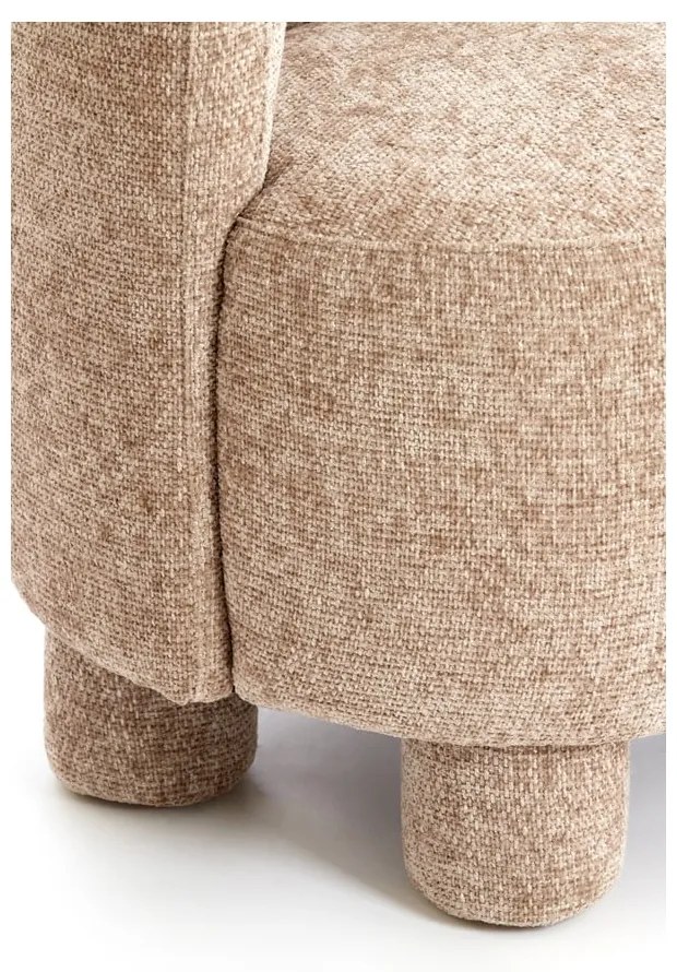 Светлокафяво кресло Kamova – Light & Living