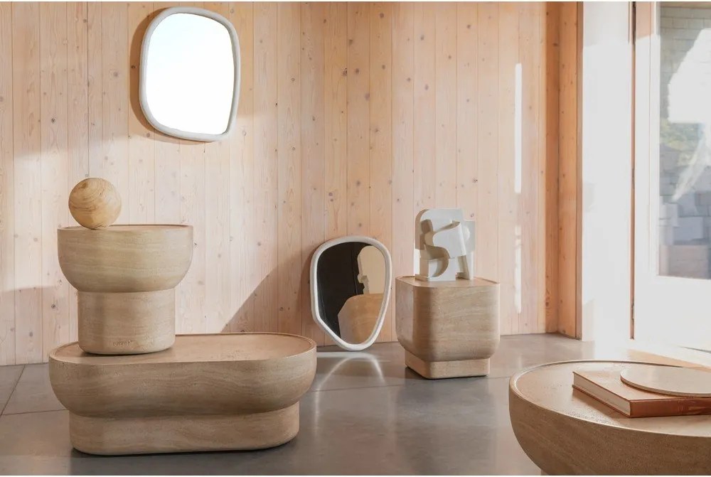 Масичка за кафе от декор от камък в естествен цвят 50x100 cm Noble – Zuiver