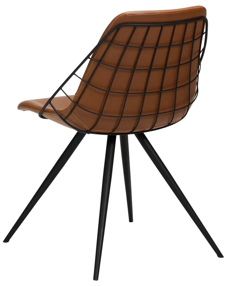 Стол за хранене от кафява изкуствена кожа Sway - DAN-FORM Denmark