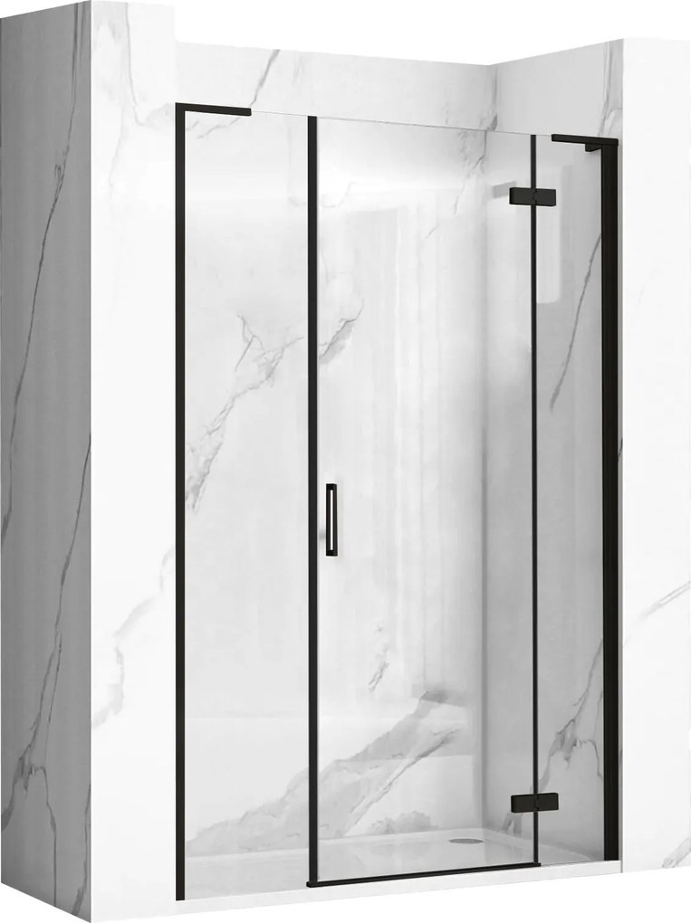 Душ кабинни врати Rea Hugo 120 Black