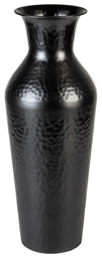 Черна стоманена висока ваза (височина 49 cm) Dunja – White Label