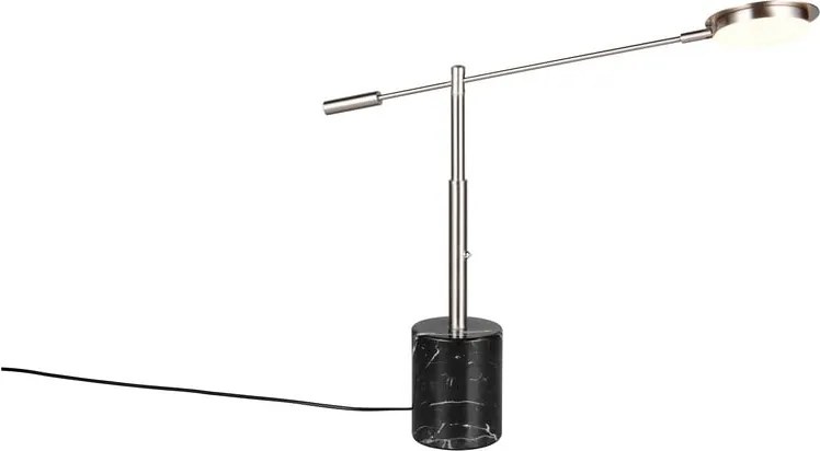 LED настолна лампа в черен и сребрист цвят (височина 65 cm) Fiore – Trio Select