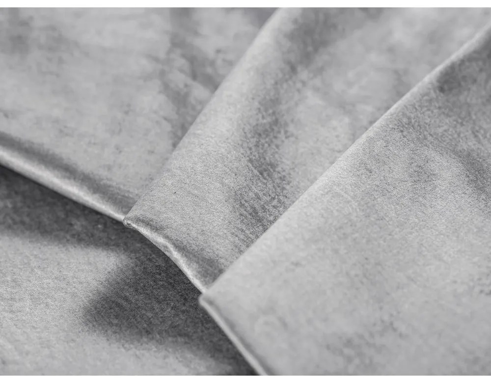 Светлосиво кадифено канапе Luca - Milo Casa