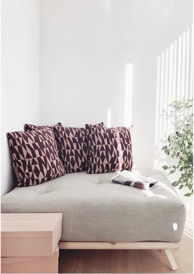 Табуретка за крака Natural Clear/Grey Senza - Karup Design