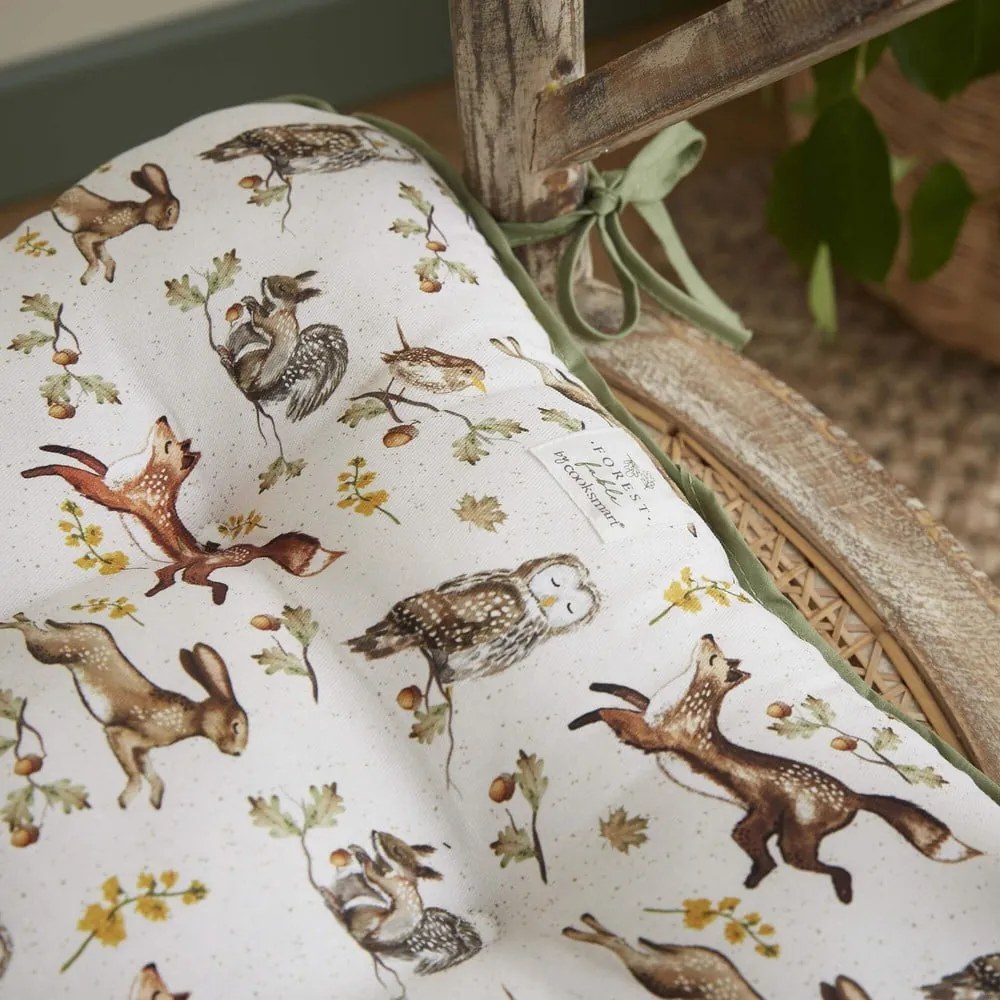 Памучна възглавница за стол 36x34 cm Forest Fable – Cooksmart ®