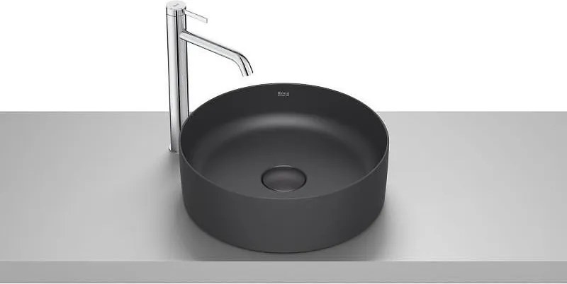 Умивалник за монтаж върху плот, Terra, matt black