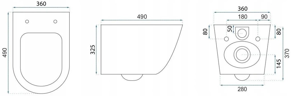 тоалетна чиния Rea Carlo Mini Tornado Black Gold Egde