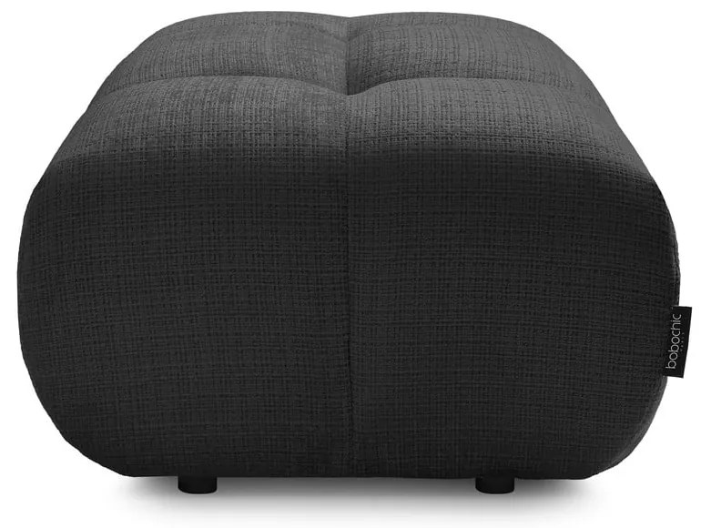 Черна шенилова табуретка Ivane – Bobochic Paris