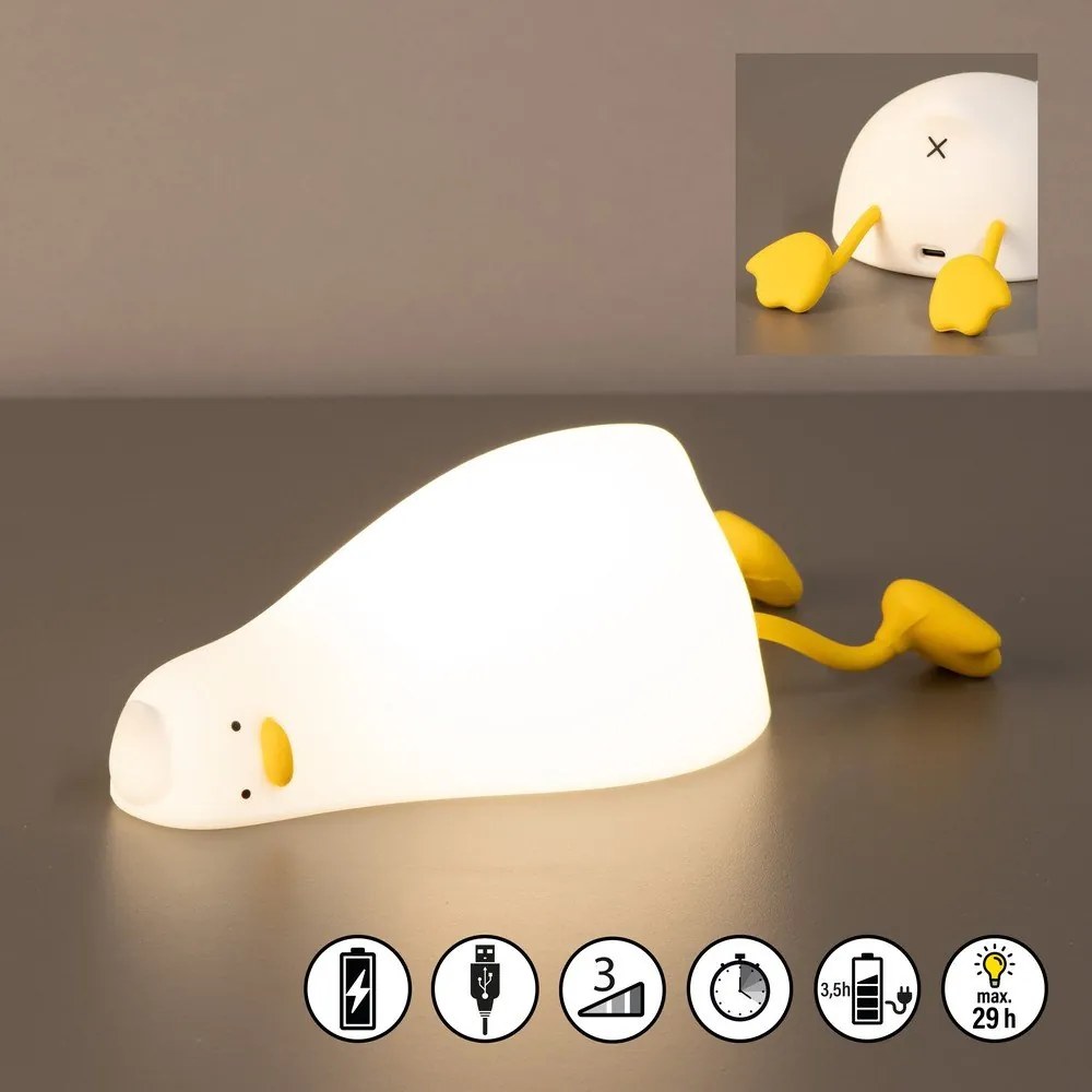 Бяла детска нощна лампа Lesley – Fischer &amp; Honsel