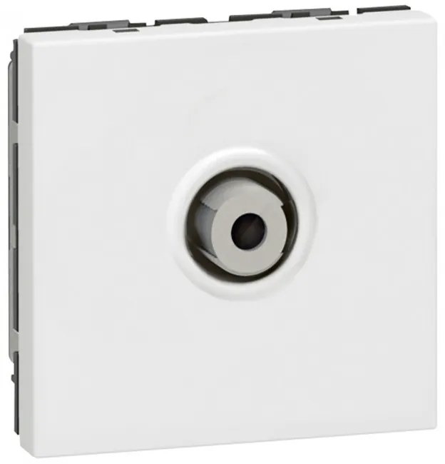 Legrand Розетка TV тип F-конектор 1dB 2 мод. цвят бял Mosaic  - 078780
