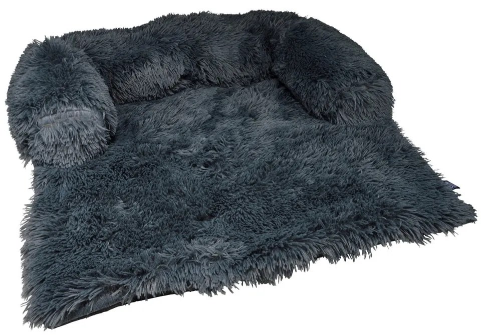 Тъмносиво покривало за седалка за куче 95x120 cm – Love Story