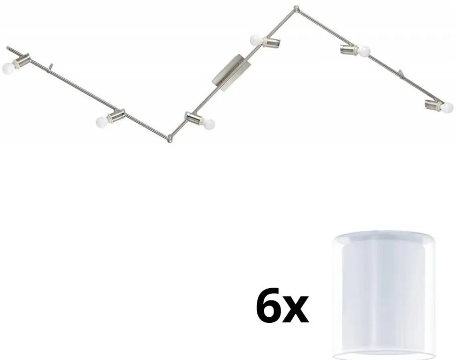 Eglo - LED точкови лампи MY CHOICE 6xE14/4W/230V хром/бяло