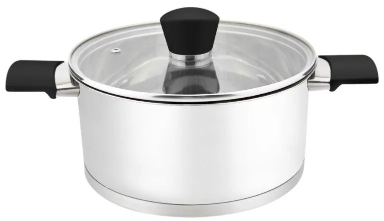 Тенджера с капак ZEPHYR ZP 1210, Многослойно дъно, Инокс - 24х14.5 см 6.3 L