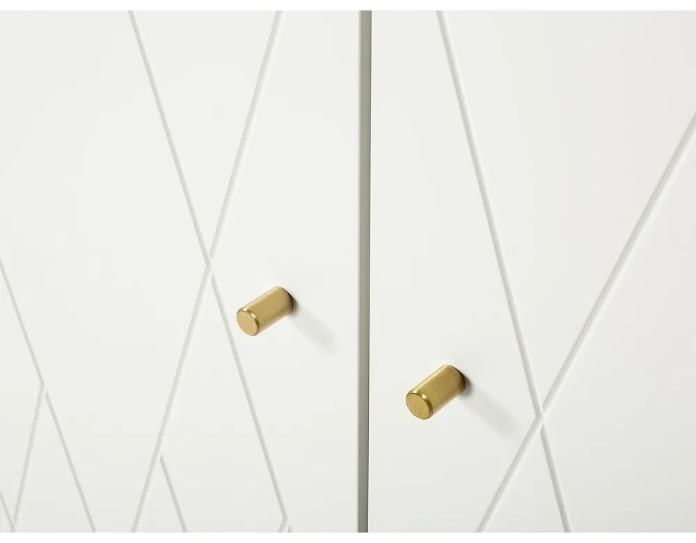 Бял гардероб 80x190 cm Mia - Woodman