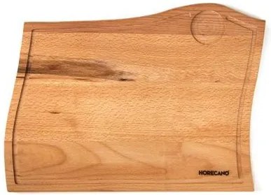 Horecano - Дървена дъска за сервиране двустранна 36,5х28х1,6см-(HC-17377)