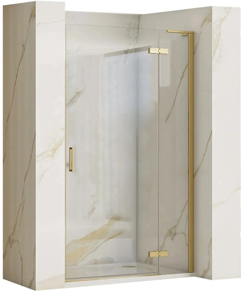 Душ кабинни врати Rea Hugo 100 Gold Brush + профил