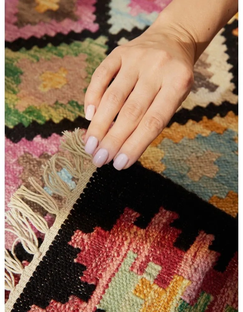 Двустранен ръчно изработен вълнен килим 160x230 cm Kamal Zara – Nouristan