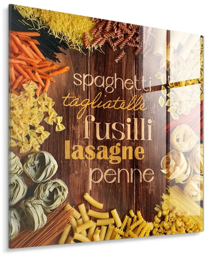 Картина върху стъкло 30x30 cm Pasta – Styler