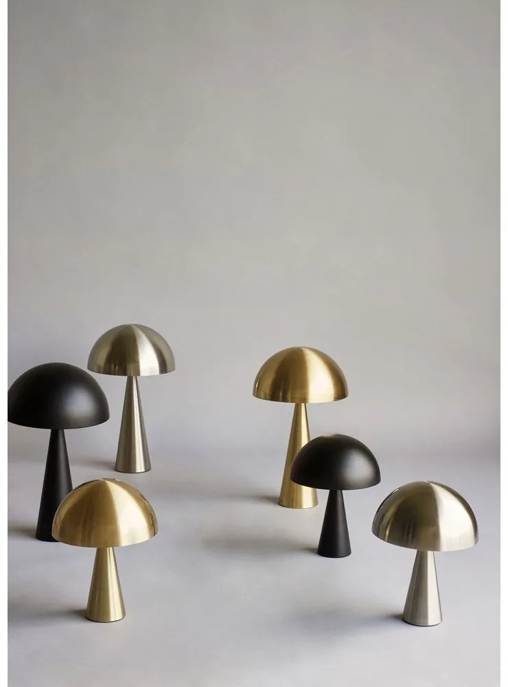 Черна настолна лампа Herho Mush - Hübsch