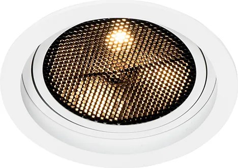 Модерен вграден прожектор бял регулируем - Coop 111 Honey