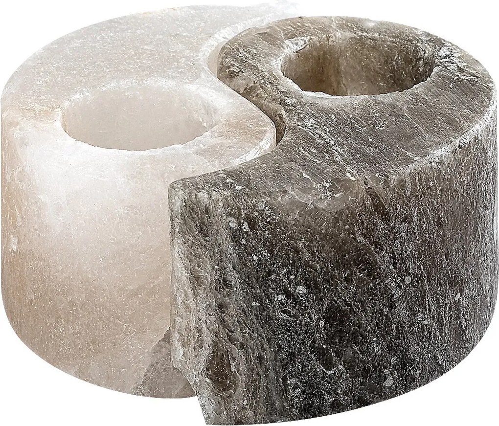 Rabalux Soluna, вътрешна черно-бяла солна настолна лампа, В6см, Д12см, без крушка и фасунга 76034