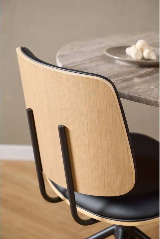 Черен трапезен стол Owen – Actona