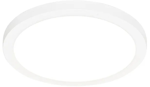 Комплект от 6 вградени или повърхностно монтирани прожектора бели 30 см вкл. LED 3-степенно димиране до топло - Trans