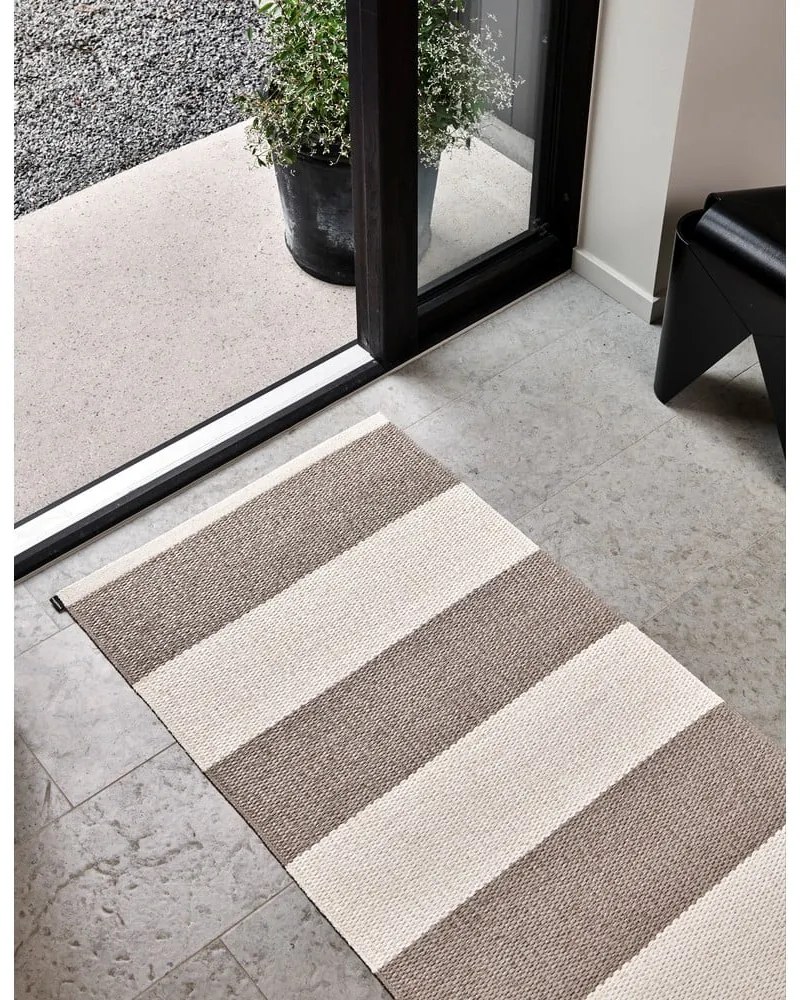 Бежова и кремава пътека за открито и закрито 70x300 cm Bob Mud Vanilla – Pappelina