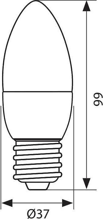 LED крушка VIVALUX CAMEO LED, 6W, E27, 3000K