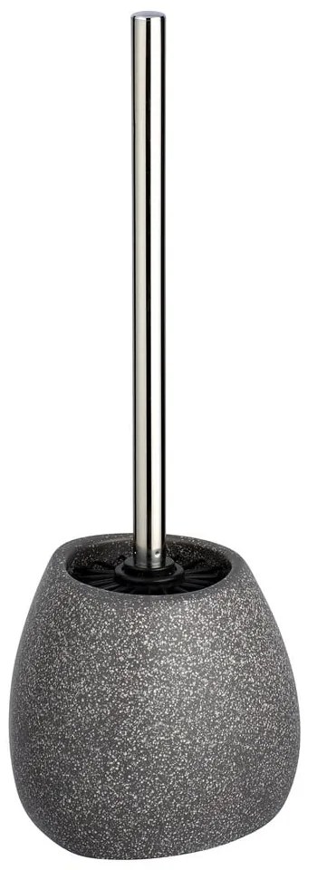 Сива керамична четка за тоалетна, височина 38,5 cm Pion - Wenko