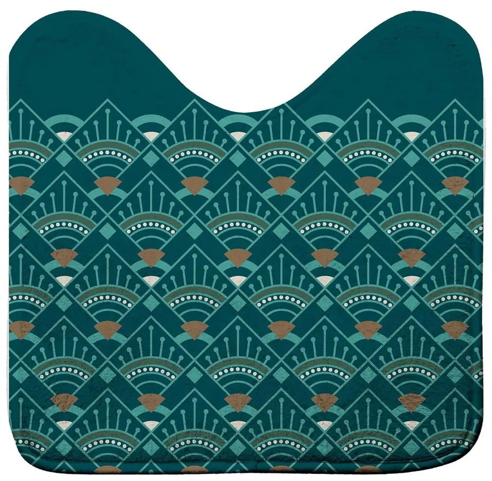 Килим за баня WC в петролен цвят 45x45 cm Imperia – douceur d'intérieur