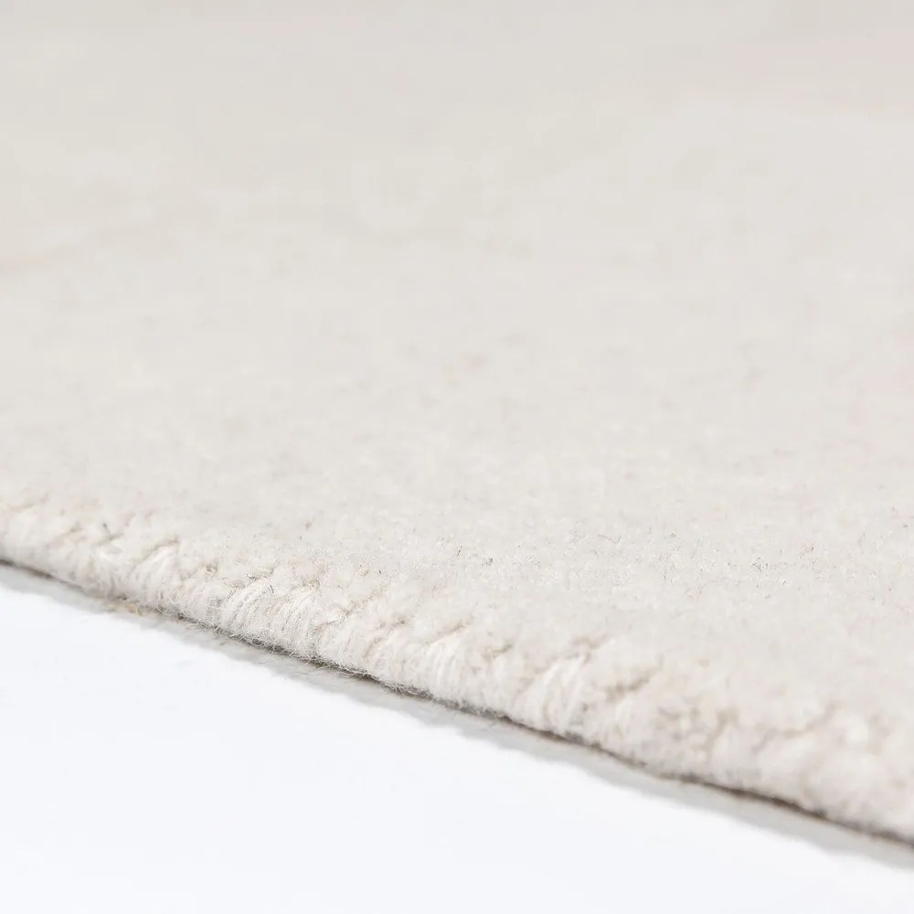 Ръчно изработен вълнен килим в цвят слонова кост 200x290 cm Checkerboard – Flair Rugs