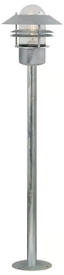 Nordlux - Външна лампа BLOKHUS 1xE27/60W/230V IP54, сребриста, 92 см