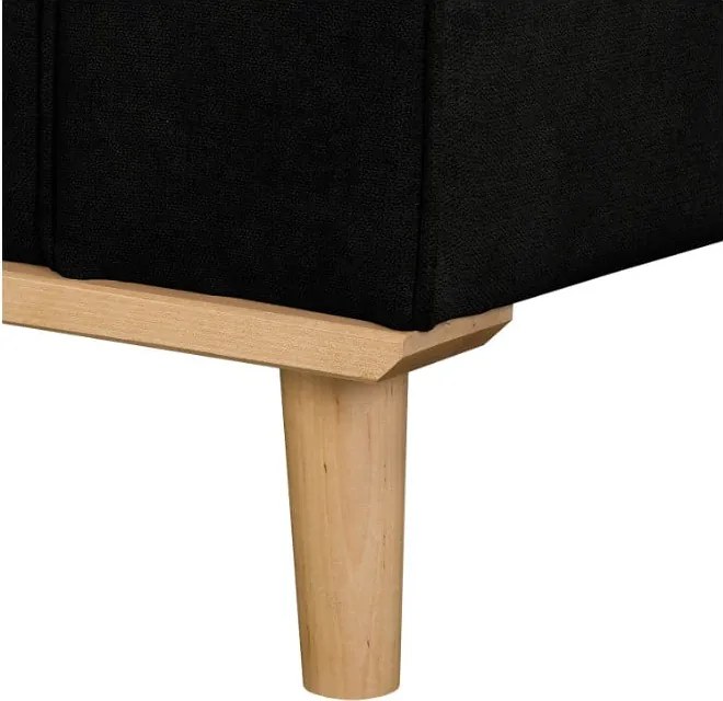 Черен диван 193 cm Beata - Ropez