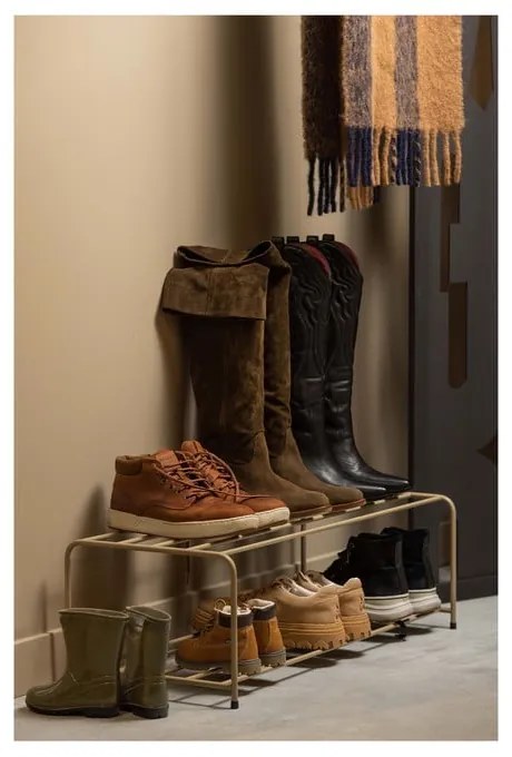 Светлокафяв метален рафт за обувки Josse - WOOOD