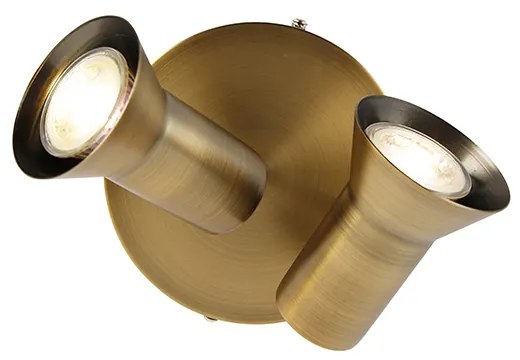 Таванен прожектор бронзов кръгъл наклоняем и въртящ се - Karin 2