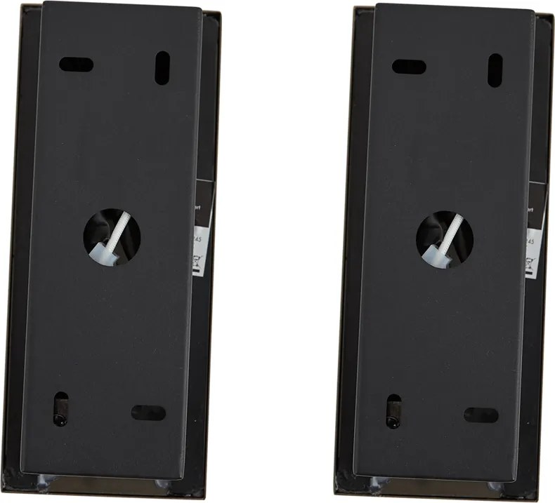 Комплект от 2 модерни стенни лампи тъмен бронз с LED - Plaza