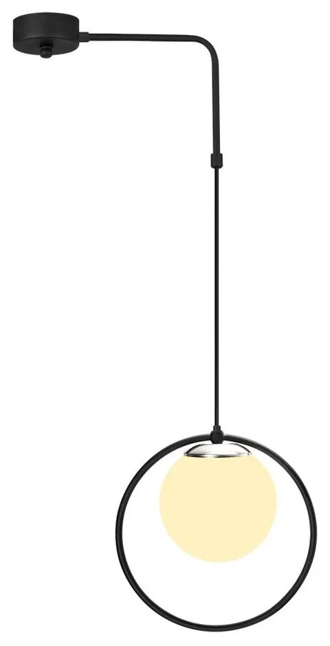 Черно метално висящо осветително тяло Opviq lights Elpidas - Opviq lights