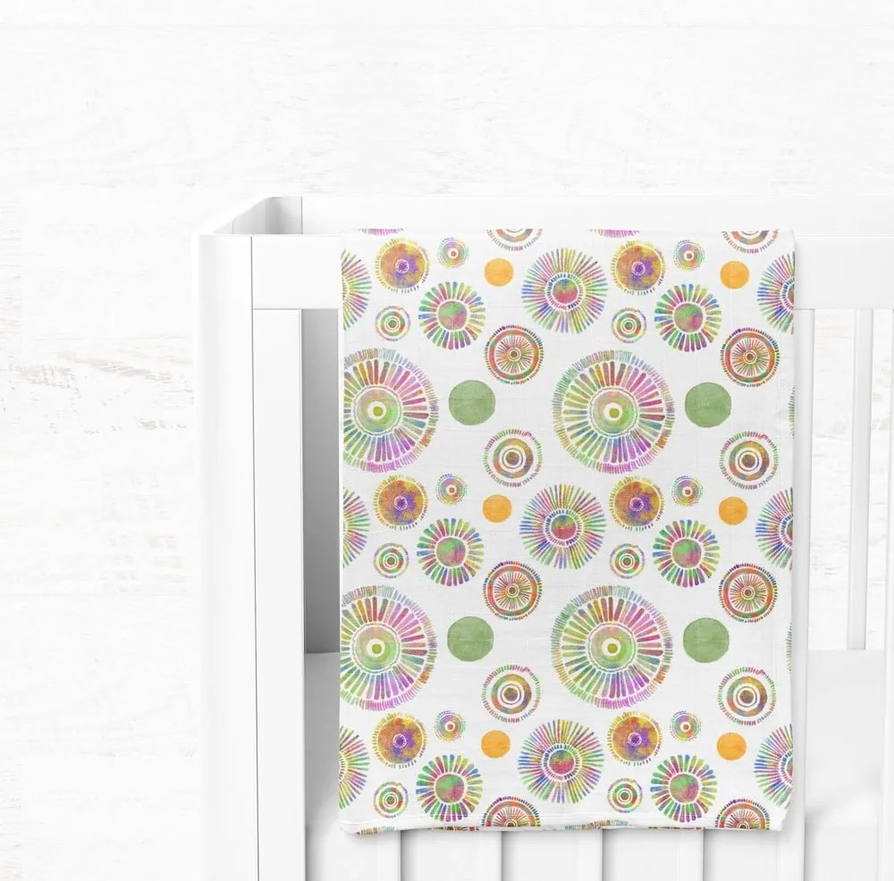 Бяло муселиново бебешко одеяло 75x100 cm Maya – Mijolnir