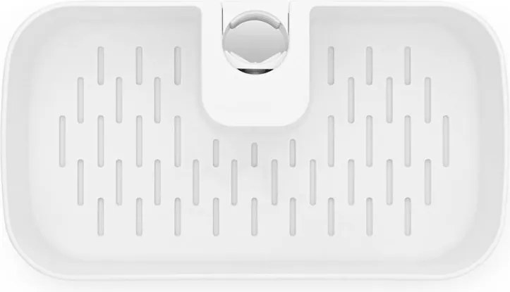 Органайзер за душ Brabantia ReNew 1004187, 7.5х13.3х24.4 см, Дъно с отвори за вода, Устойчивост на корозия, Бял