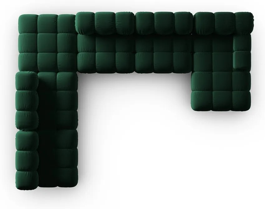 Зелен кадифен диван 379 cm Bellis - Micadoni Home