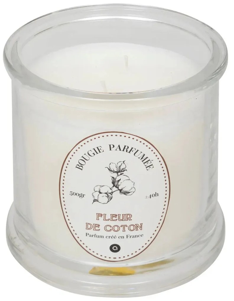 Ароматна свещ atmosphera Hapo, Стъкло, 500 g - Cotton