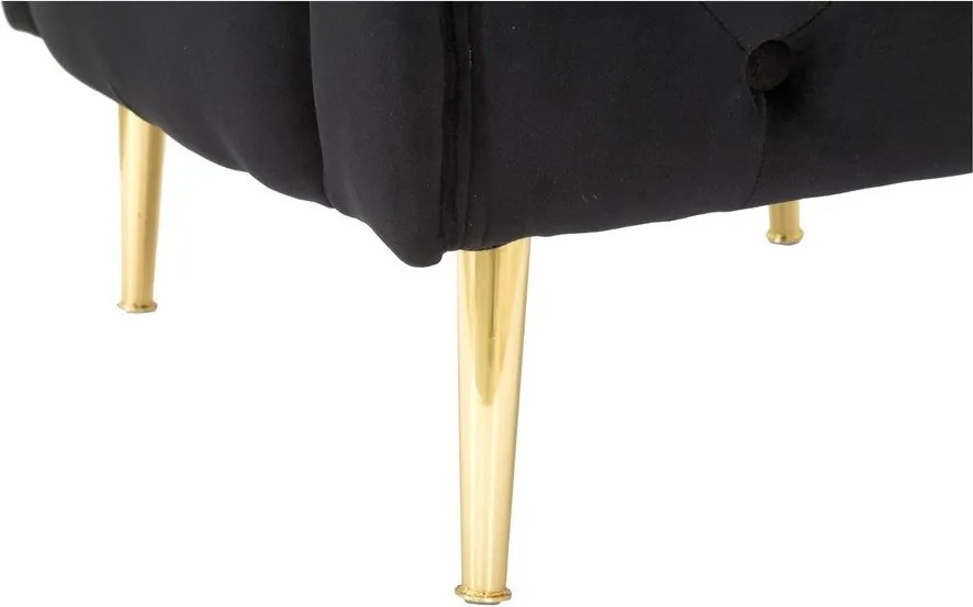 Черно кадифено кресло Bucarest – Mauro Ferretti