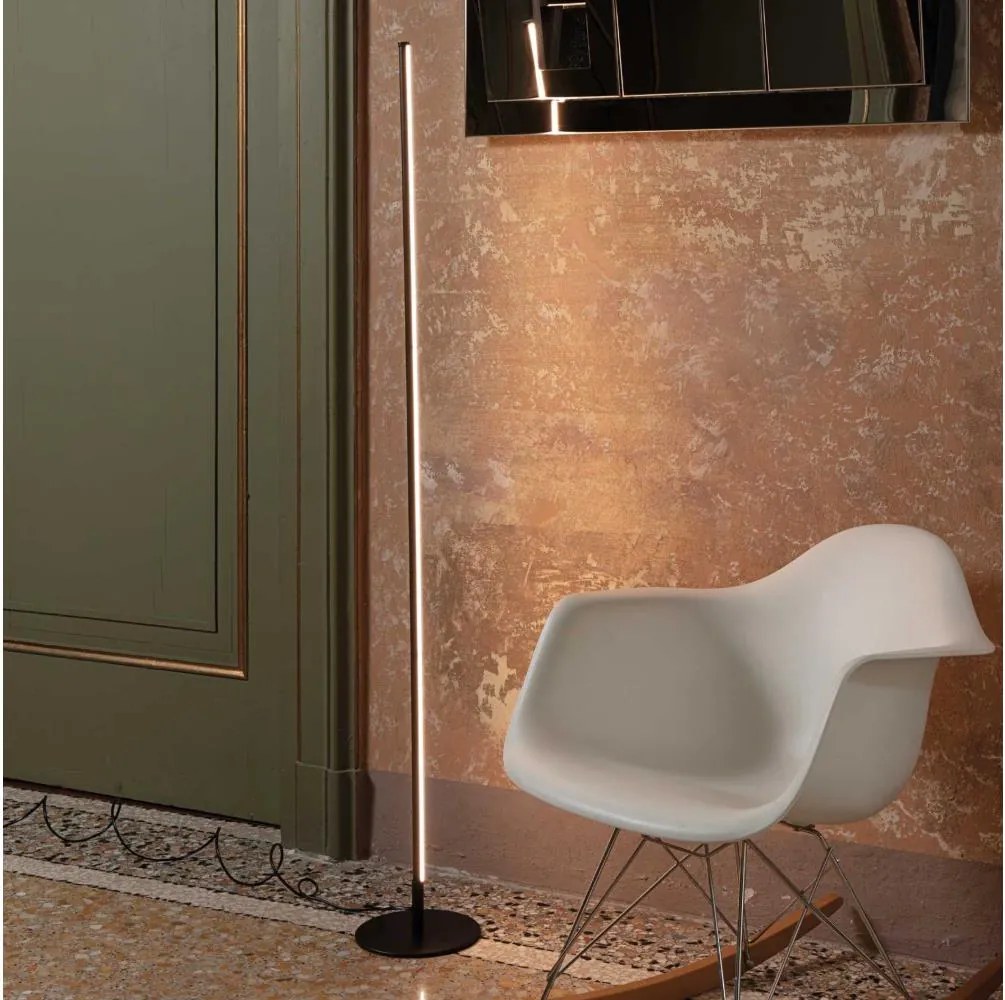 Ideal Lux - Димируема LED подова лампа YOKO LED/16W/230V CRI 90 черна