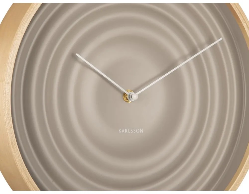Бежов стенен часовник Ribble, ø 31 cm - Karlsson